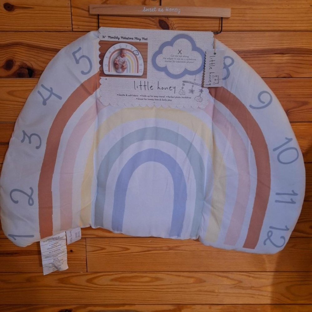 MONTHLY MILESTONE BABY PLAY MAT.